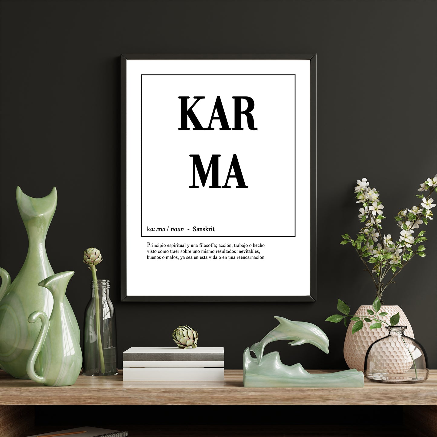 Lettrage karma Poster