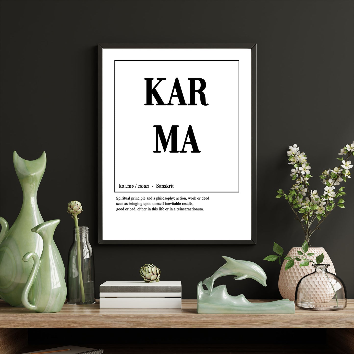 Lettrage karma Poster
