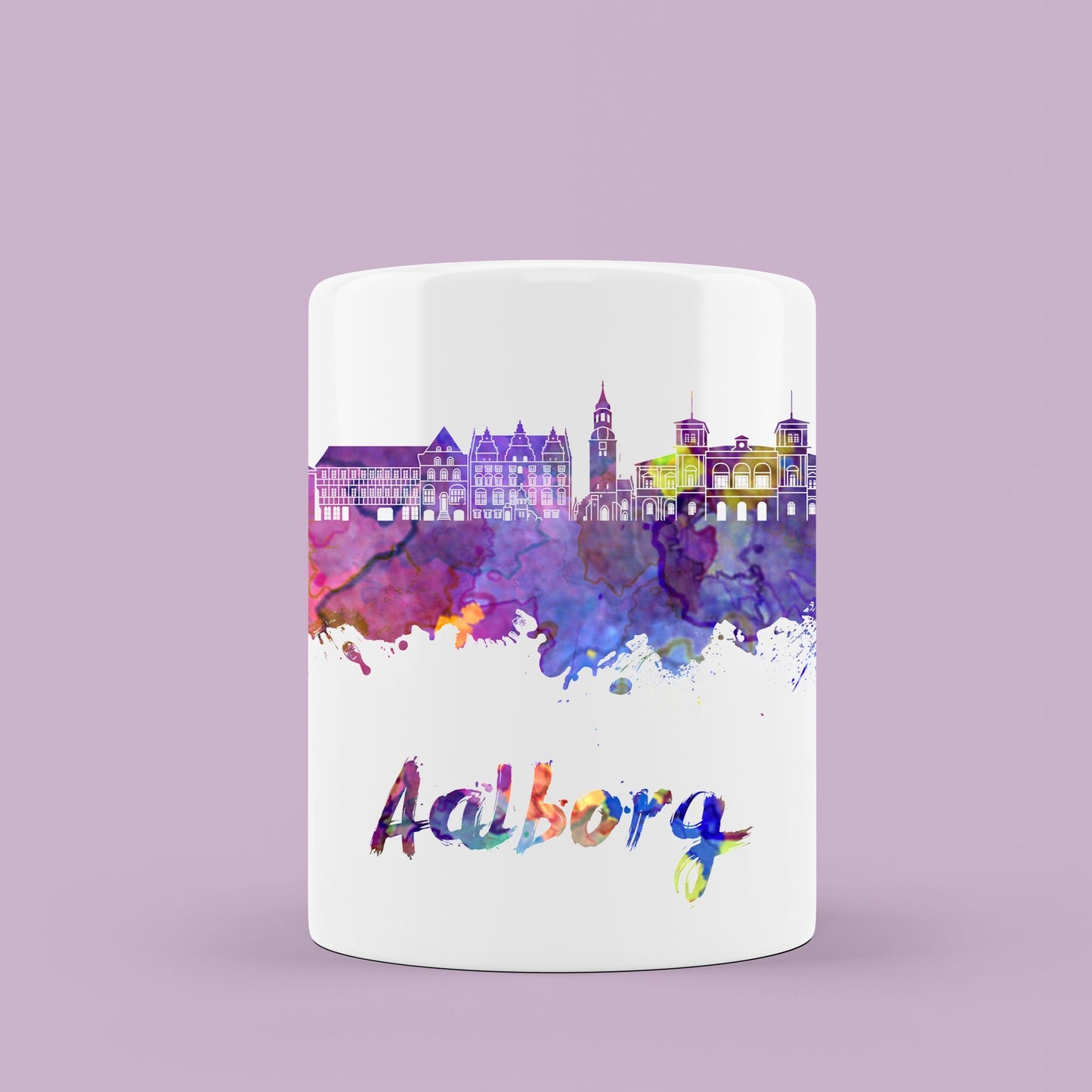 Taza ciudad Aalborg Watercolor City Mug