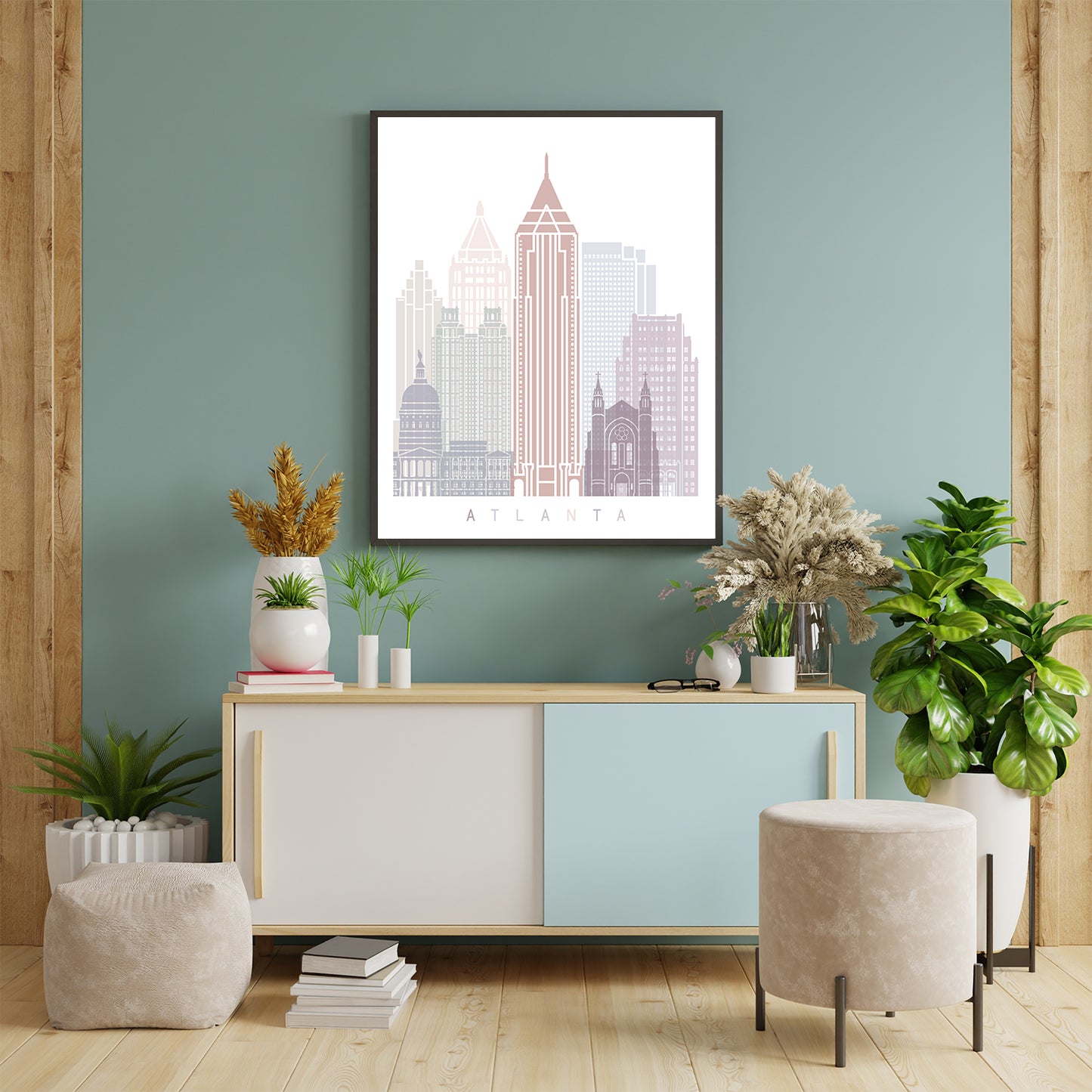 Horizon d'Atlanta Poster Pastel