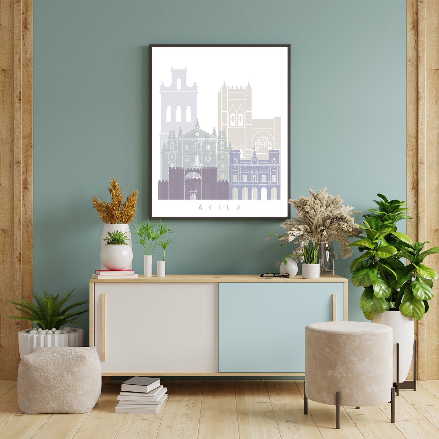 Avila skyline Poster Pastel