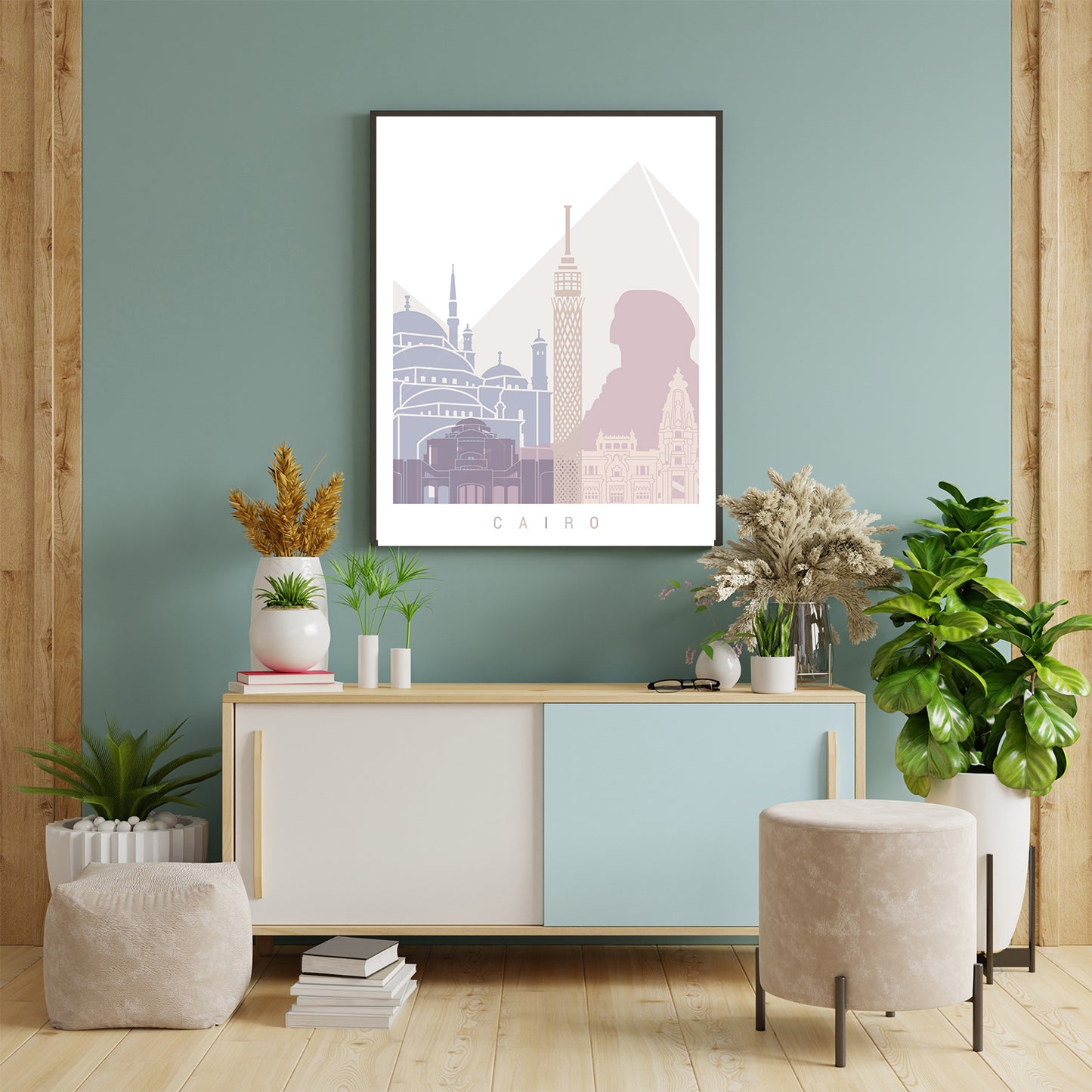 El Cairo skyline Poster Pastel