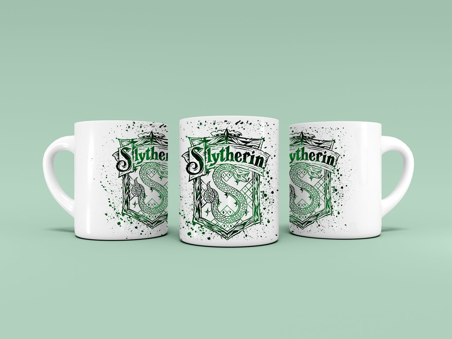 Taza Harry Potter -  Casa Slytherin