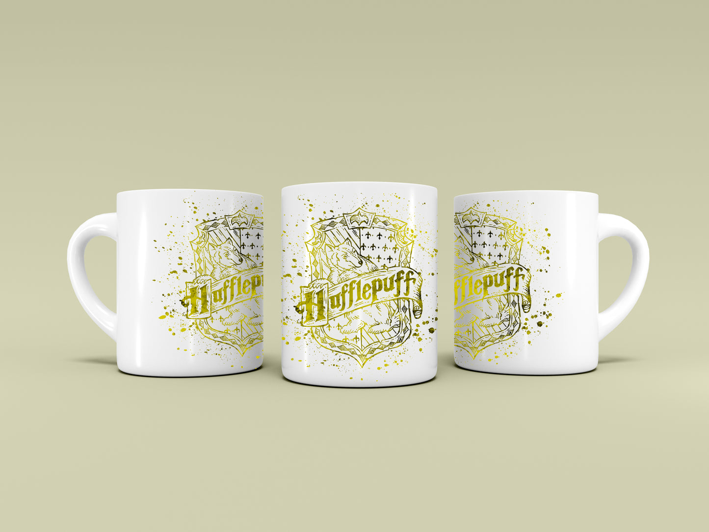 Taza Harry Potter -  Casa Hufflepuff