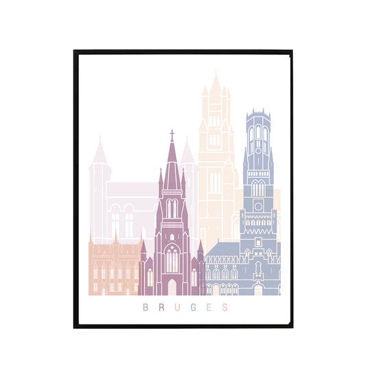 Bruja skyline Poster Pastel