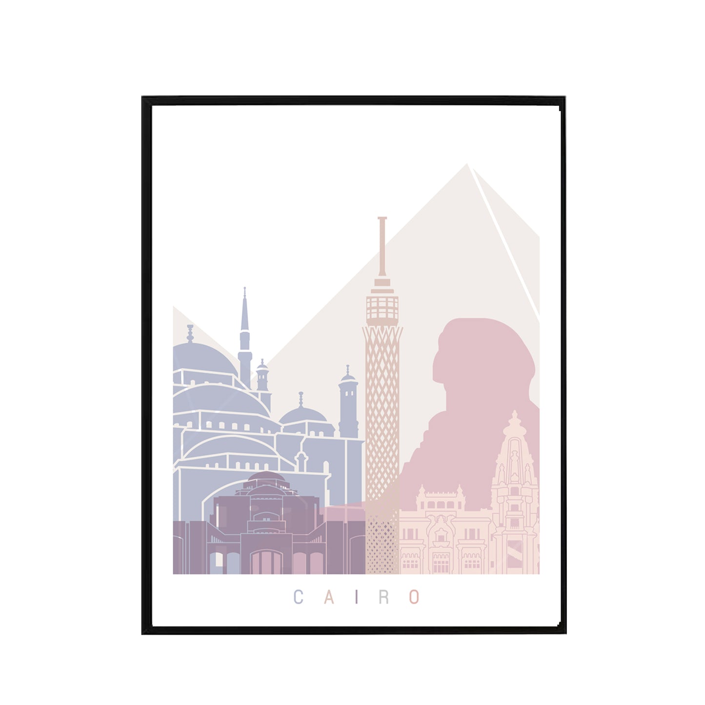 El Cairo skyline Poster Pastel